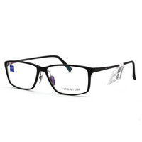 蔡司眼镜（Zeiss Eyewear）男女款 全框黑色镜框黑色镜腿眼镜框眼镜架 ZS-75008-F902 56MM