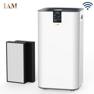IAM 空气净化器 除甲醛异味雾霾 实测CADR=801立方米/小时 监测VOC（含甲醛）京鱼座智能生态产品 KJ780F-A1