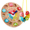 巧之木（QZMTOY） 儿童积木拼装玩具 生肖数字时钟