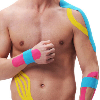 chidong 驰动 肌肉贴运动绷带弹力性肌贴自粘肌内效贴拉伤运动胶带贴布5cmx5m蓝