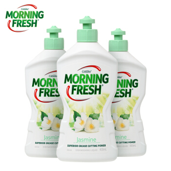 morning fresh 浓缩洗洁精(清香茉莉)400ml*3 澳洲原装进口 中性不伤手 餐具果蔬清洗剂
