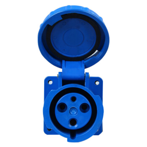 商品zng 63a3p工业插头插座ip67 单相3孔63a暗装船用电机插座 zng-333