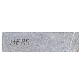 英雄（HERO）精制钢笔宝珠笔 签字笔 笔套/笔袋 绒灰