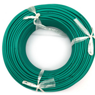 菊花 电线电缆BV2.5平方 单芯单股铜线 家装家用铜芯电线 100米 绿色零线