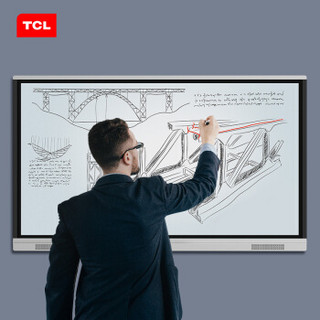 TCL 86英寸 智能会议平板 交互式电子白板 触摸电视 多媒体教学培训一体 视频会议办公 LE86V10TC 标配版