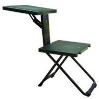猛刺 学习椅折叠凳 户外战术 便携式 学习训练折叠07迷彩写字椅 绿色