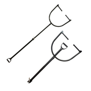 商品德艾特 不锈钢防暴钢叉伸缩脚叉折叠腰叉折叠脚叉 学校幼儿园保安