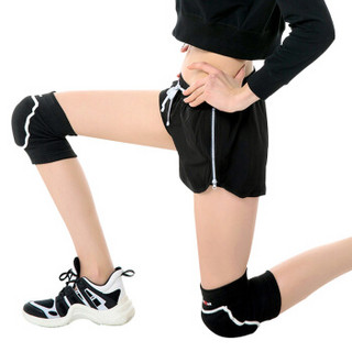 驰动 减震运动护膝 舞蹈跪地海绵加厚男女瑜伽健身轮滑冰足球防撞膝盖护具 2只装M码