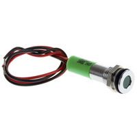 欧时RS ProLED指示灯信号灯7001928嵌入式绿色引线接端