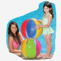 INTEX 59032充气沙滩球 游泳戏水玩具球海滩球手球水球透明款儿童流行充气球61cm