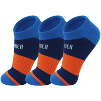 NBA篮球运动船袜 低帮短筒棉袜 跑步训练袜子 3双装 雷霆队