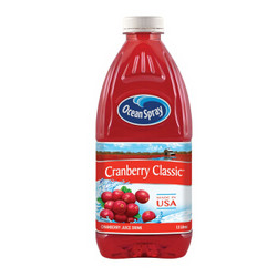 美国进口 Ocean Spray 优鲜沛蔓越莓汁饮料经典原味果汁1.5L 家庭装分享装 *5件
