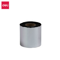 deli 得力 60mm*300m热转印条码打印机 标签机打印碳带 通用型增强蜡基碳带81504(单支装)