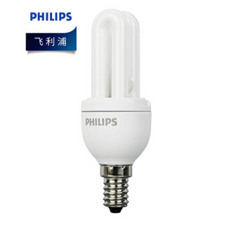 PHILIPS\飞利浦 节能灯 超紧凑U形节能灯Genie8WE14CD 8W 白光