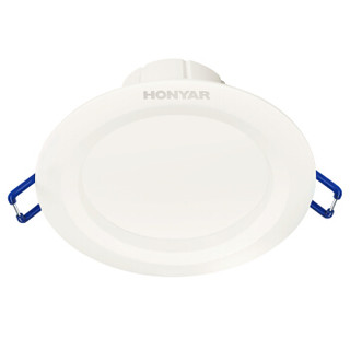 鸿雁（HONYAR）LED筒灯 明微欣Ⅲ代系列白色 2.5寸开孔65-70mm 3W 白光6000K