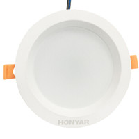 鸿雁（HONYAR）雷达感应筒灯 4寸 8W 6000K白光 开孔120mm 明微欣系列 HLTD008-40MWX-W-LD