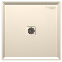 施耐德电气 开关插座 单联电视插座 皓朗系列 格调金色C2E31TV_WG