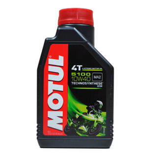 MOTUL 摩特 半合成四冲程摩托车机油 5100 4T 10W-40 SM 1L/桶 新人