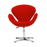 迪欧 DIOUS 时尚办公椅 餐椅 电脑椅 洽谈椅 培训椅 休闲椅 吧台椅 DL1715 红色
