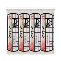 日本进口黄金大地hakubak乌冬面宽挂面条  方便速食千番乌冬宽面酱面汤面挂面素面4*270g