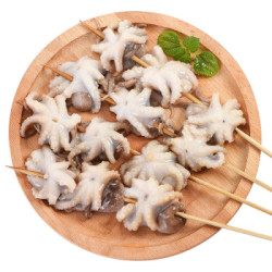美加佳 冷冻串串小章鱼 八爪鱼 500g 13-17串 火锅烧烤食材 海鲜水产