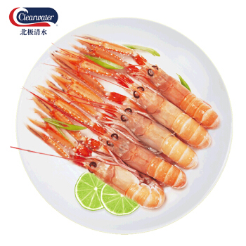 clearwater 北极清水 生冻海鳌虾 500g 10-15只*2件 熟冻海螯虾 500g