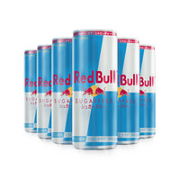 红牛（Red Bull）含气维生素功能饮料 日版无糖 250ml×6罐 瑞士进口