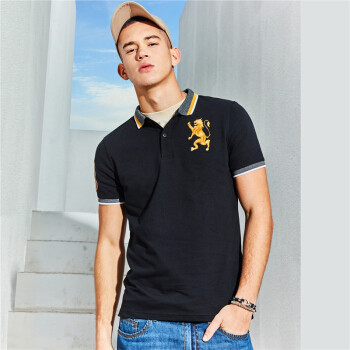 商品佐丹奴(giordano) 男装polo衫 2019春夏胜利狮王刺
