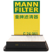 曼牌滤清器 曼牌（MANNFILTER）空气滤清器/空气滤芯/空滤C24061适用领动 1.4T/1.6L