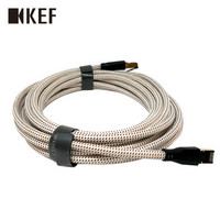 KEF LS50 Wireless 高保真有源数字音响线材 主副音箱连接线 白金色