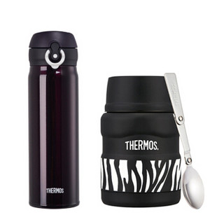 THERMOS 膳魔师 JNL500，SK3000ZBK 不锈钢保温杯焖烧杯 500+470ml