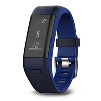 佳明（GARMIN）vivosmart HR+ 蓝色GPS智能手环心率实时监测自动睡眠监测活动侦测来电提醒运动蓝牙手表