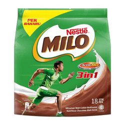 马来西亚进口 Nestle(雀巢) 美禄醇香巧克力味 麦芽可可粉 速溶能量冲饮三合一 594g/袋 *5件