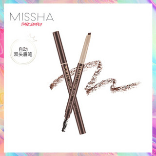 韩国进口 MISSHA(谜尚) 自动美眉笔 红棕色 0.35g/支 防水防汗 持久不晕染