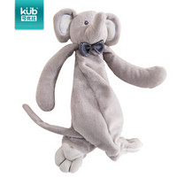 可优比(KUB) 婴儿口水巾毛绒玩具玩偶宝宝安抚巾0-1岁睡眠乖乖象