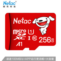 朗科（Netac）256GB TF（MicroSD）存储卡 行车记录仪摄像机手机内存卡