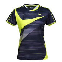 YONEX 尤尼克 羽毛球服新款运动服女吸汗速干时尚情侣短袖T恤 210229BCR-007 黑色 O/XL码