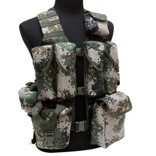 德艾特 新款13式战斗携行背具林地战术背心迷彩马甲单兵作训携行装具袋（士兵款11件套）