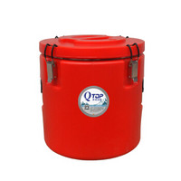 qtop 30L餐饮用304内胆不锈钢保温桶 车载食品保温桶 圆形保温桶