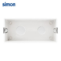 西蒙（SIMON）118型底盒/暗盒 联排插座安装底盒45DH156 三位中盒