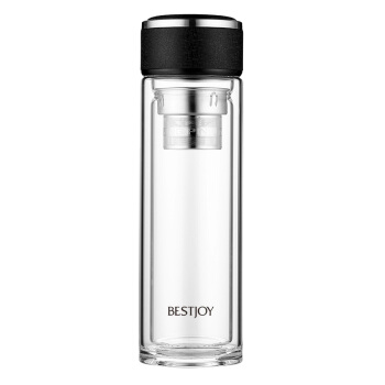 Bestjoy 富光拾喜 FGBE02-350 高硼硅玻璃杯 350ml 沉稳黑
