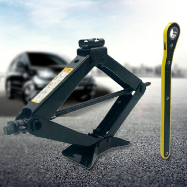 商品腾驰 国标汽车千斤顶 车载千斤顶汽修工具 车用2t千斤顶省力型