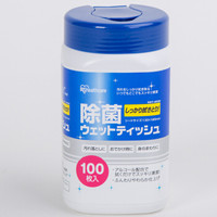 IRIS 爱丽思 100抽消毒湿巾 15%一次性酒精除菌消毒桶装湿巾纸桶装 单只装