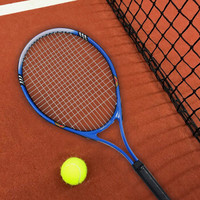 威仕顿 WEISHIDUN 网球拍初学者 已穿线 入门级新手训练拍 天空蓝 送训练器，带线网球，避震结，手胶，拍包
