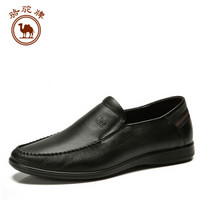 骆驼牌 休闲商务皮鞋轻便套脚流行男鞋 W512287220 黑色 43/265码