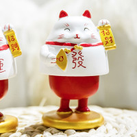 BOMAROLAN 堡玛罗兰 招财猫 树脂摆件 单只