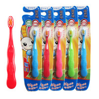 牙刷精巧快乐兔快乐小天才儿童牙刷5支装（2岁以上 颜色随机）