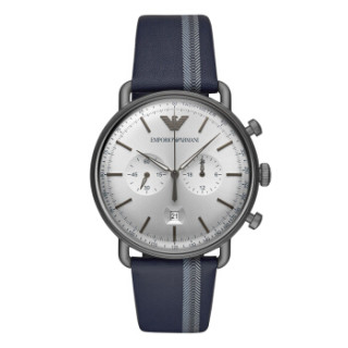 商品阿玛尼( emporio armani )手表 商务休闲时尚花纹皮质表带男士