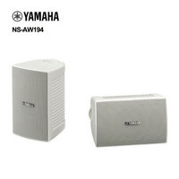 雅马哈（YAMAHA）NS-AW194 壁挂式家庭影院音箱会议室音响全天候系列 一对 白色