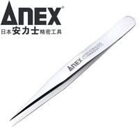 安力士牌(ANEX)进口精密不锈钢尖头直嘴镊子No.203元器件夹持 细小尖型110mm
